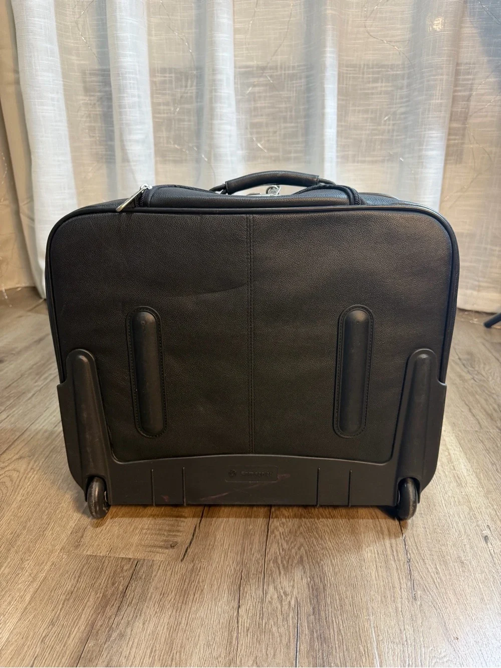 Samsonite Black Rolling Laptop Briefcase with Front Pocket
